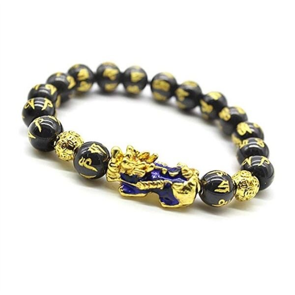 Feng Shui Hand Carved Mantra Beads Bracelet-2